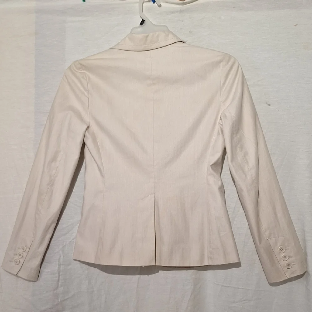 3/$20-GAP Beige Cotton Blazer, Sz 4, NWOT - Picture 9 of 15